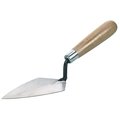 Marshalltown Pointing Trowel, 512 in L Blade, 234 in W Blade, Steel Blade, Wood Handle 95-3